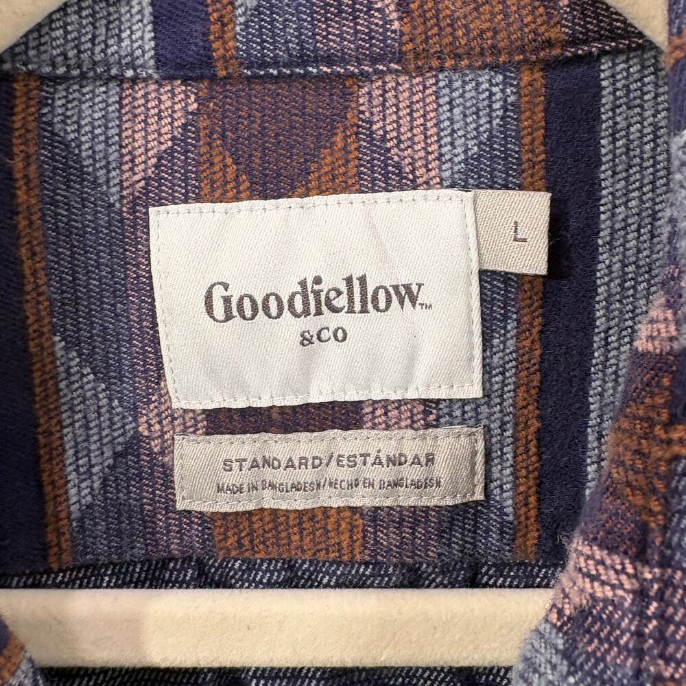Goodfellow & Co Mens Size L Standard Fit Shirt Casual Button Up Southwest - Picture 5 of 11
